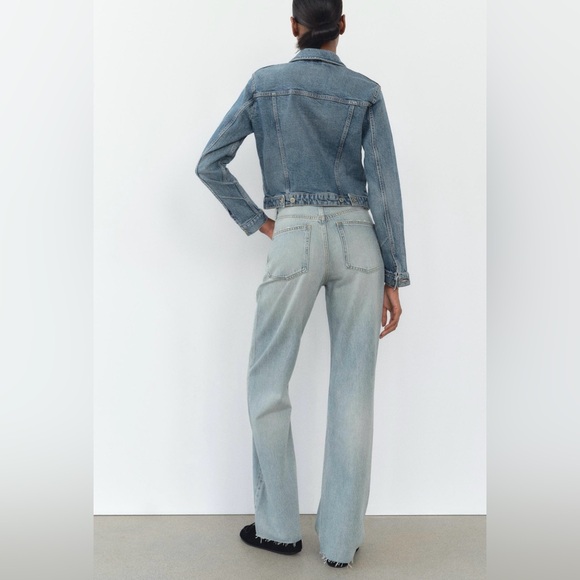 FULL LENGTH TRF HIGH RISE WIDE LEG JEANS - Picture 4 of 9